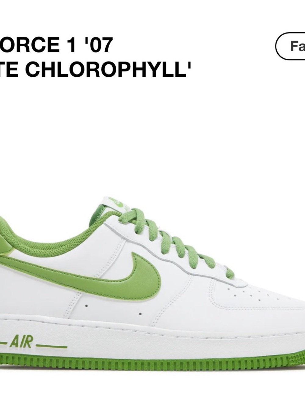 Nike Men's White Sneakers with Green Swoosh